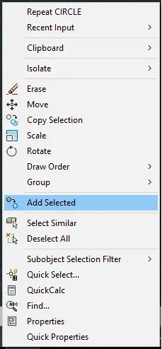Add-selected-in-autocad