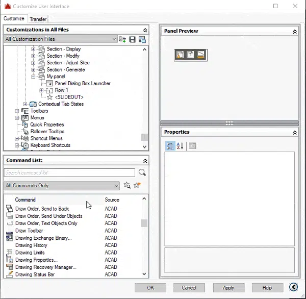 create-your-own-panel-in-autocad