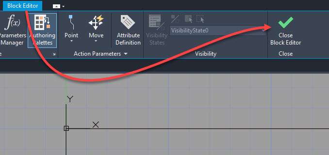 blcok editor close