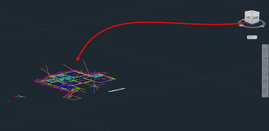 flatten autocad drawing